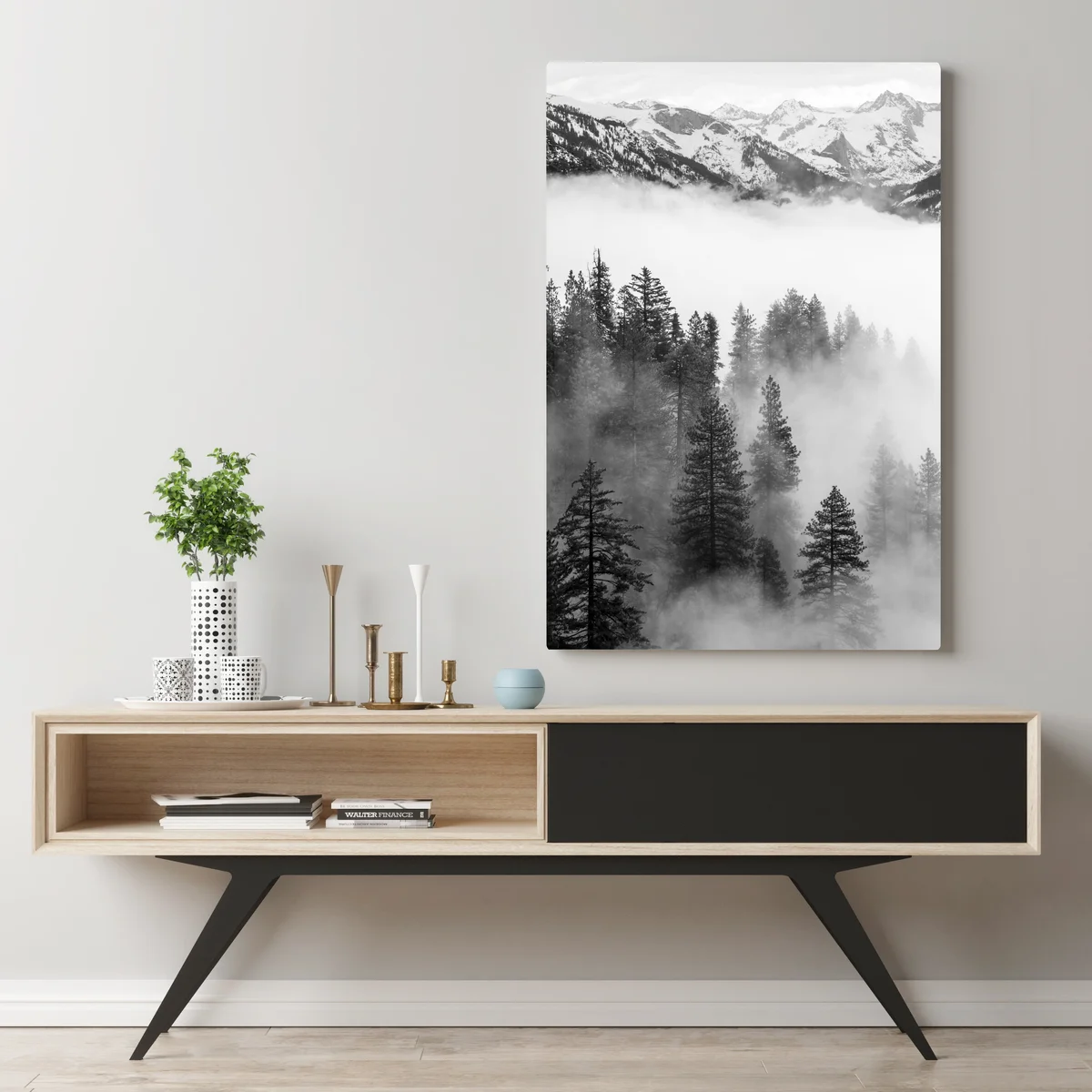 Leinwandbild nebliger Giant Forest, Sequoia National Park Leinwandbild nebliger Giant Forest, Sequoia National Park