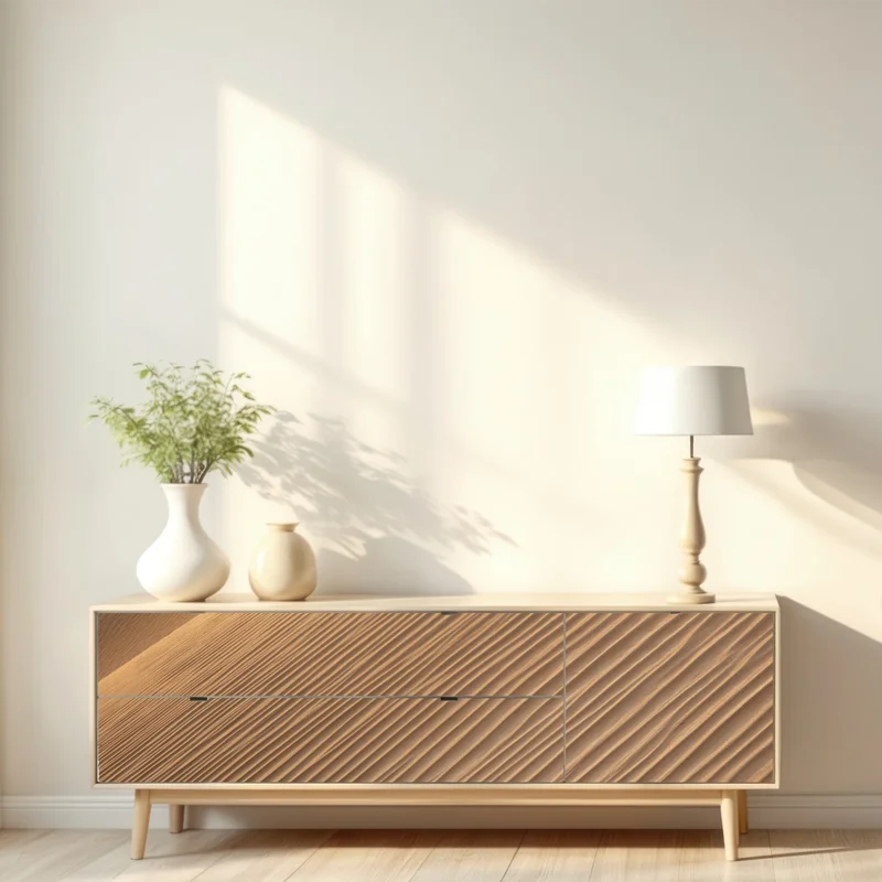 Repositionierbarer Aufkleber goldene sanddünen minimalistisches landschaftsbild