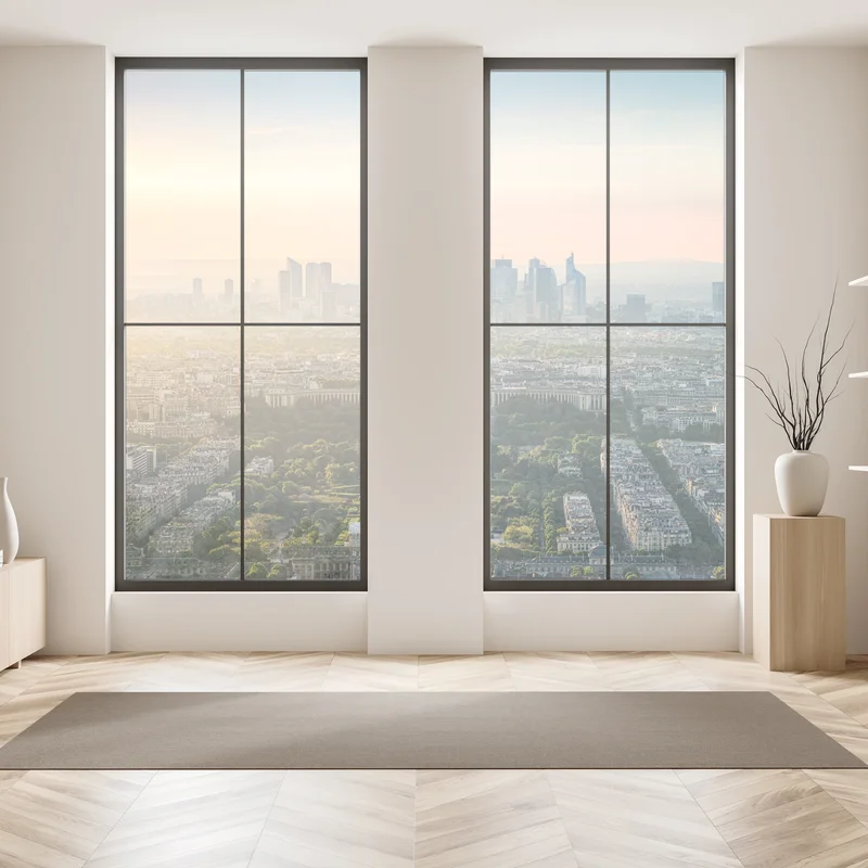 Fensteraufkleber Paris stadtbild bei sonnenuntergang mit dem Eiffelturm