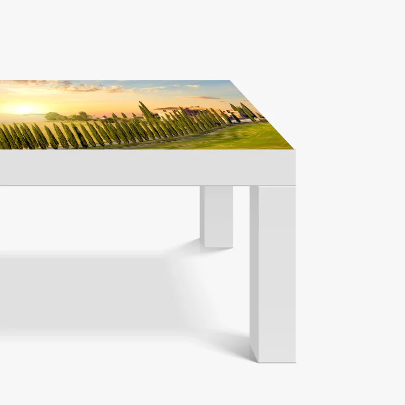 Tischaufkleber und Schreibtischaufkleber Toskana sonnenuntergang zypressenallee Tischaufkleber und Schreibtischaufkleber Toskana sonnenuntergang zypressenallee