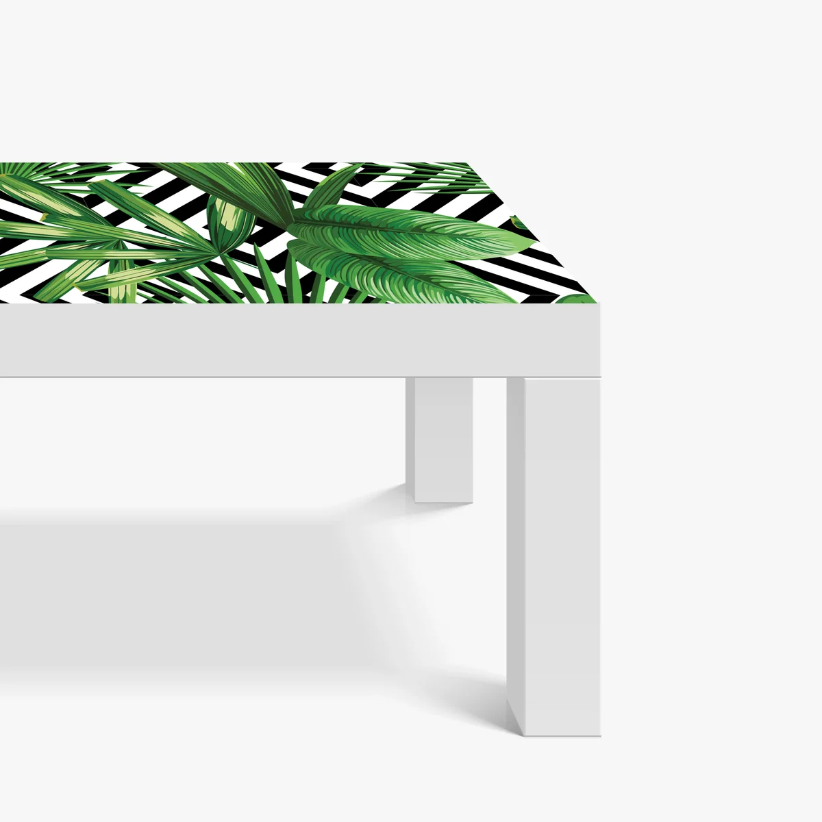 Tischaufkleber und Schreibtischaufkleber tropische blätter mit geometrischem muster Tischaufkleber und Schreibtischaufkleber tropische blätter mit geometrischem muster