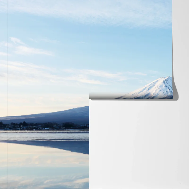 Fototapeta góra Fudżi odbicie w jeziorze Fototapeta góra Fudżi odbicie w jeziorze