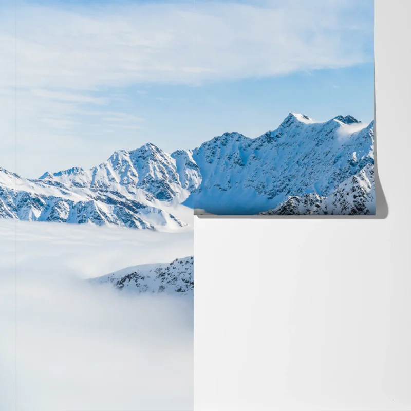 Fototapete panorama des Kaunertal gletschers über verschneiten gipfeln Fototapete panorama des Kaunertal gletschers über verschneiten gipfeln