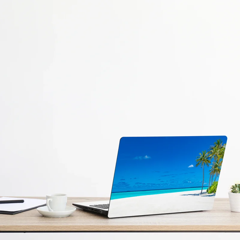 Naklejka na laptopa tropikalna turkusowa plaża Naklejka na laptopa tropikalna turkusowa plaża