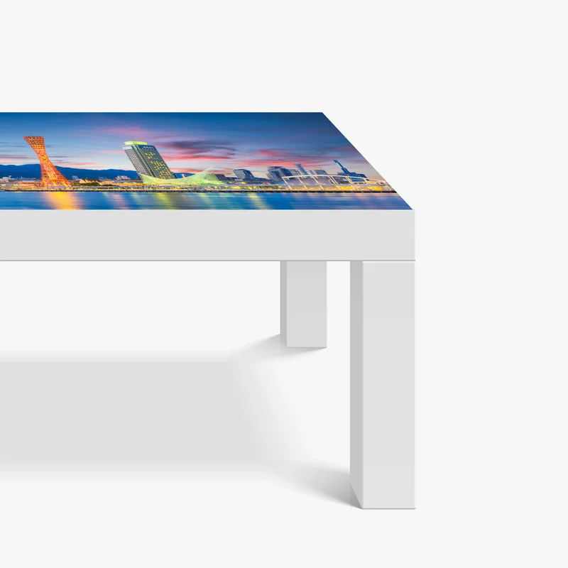 Tischaufkleber und Schreibtischaufkleber Kobe skyline bei dämmerung Tischaufkleber und Schreibtischaufkleber Kobe skyline bei dämmerung