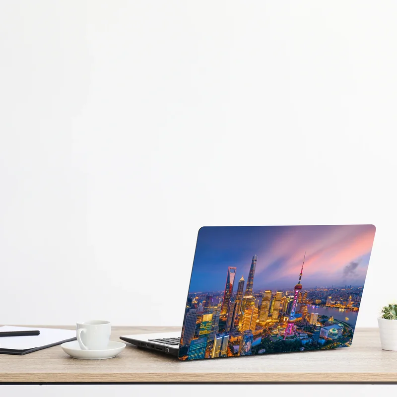 Laptop-Aufkleber Shanghai nächtliche skyline Laptop-Aufkleber Shanghai nächtliche skyline