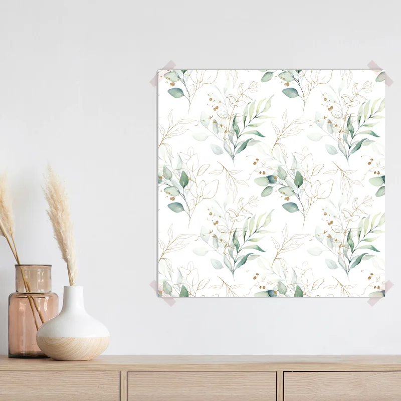 Poster sanftes eukalyptus aquarellmuster Poster sanftes eukalyptus aquarellmuster