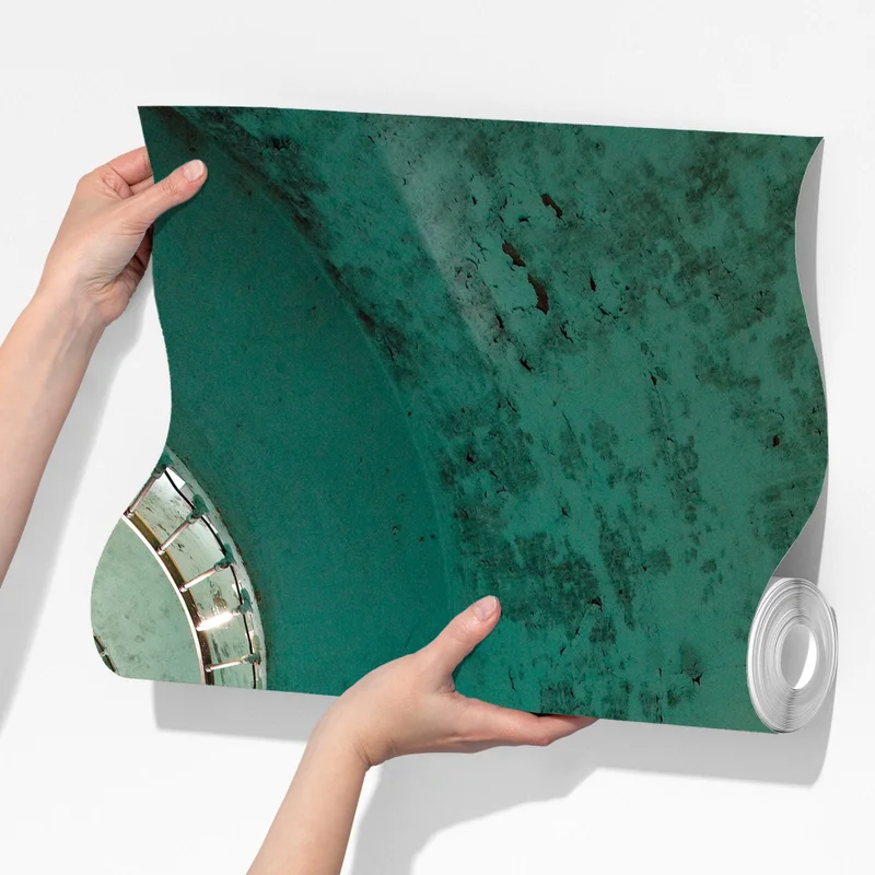 Fototapete türkise spiraltreppe in historischem treppenhaus Fototapete türkise spiraltreppe in historischem treppenhaus