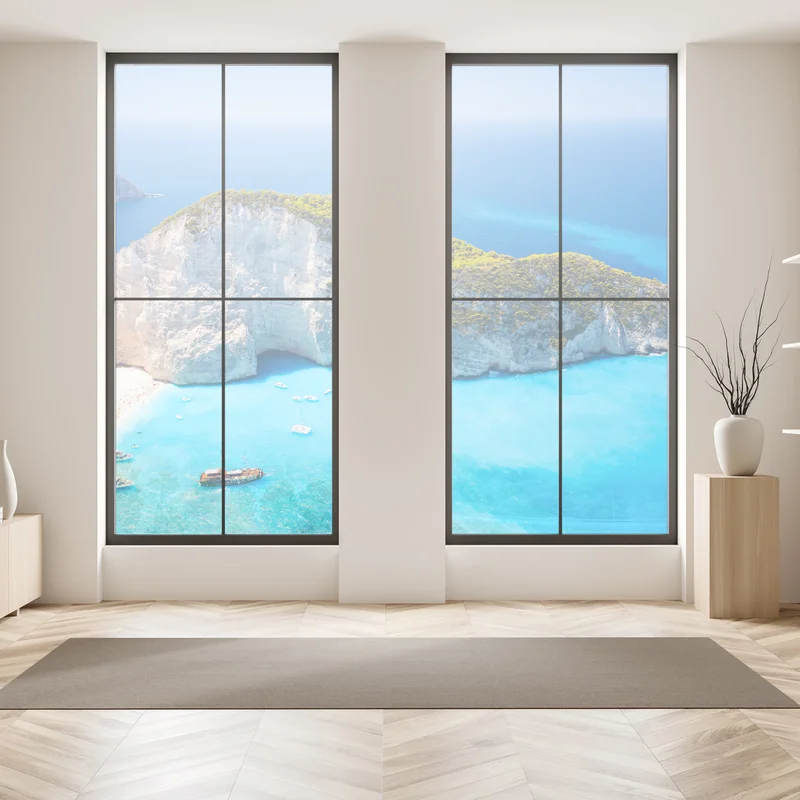 Fensteraufkleber Navagio-Bucht türkisblauer strand, Zakynthos Fensteraufkleber Navagio-Bucht türkisblauer strand, Zakynthos