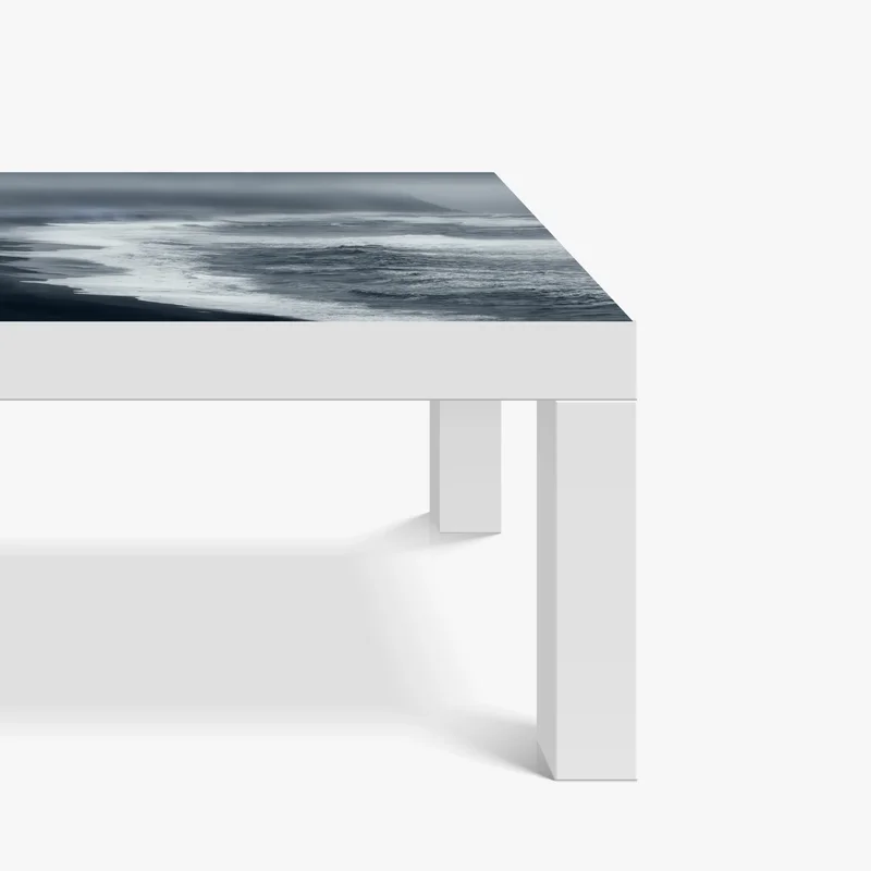 Tischaufkleber und Schreibtischaufkleber stürmische küste von Island panorama Tischaufkleber und Schreibtischaufkleber stürmische küste von Island panorama