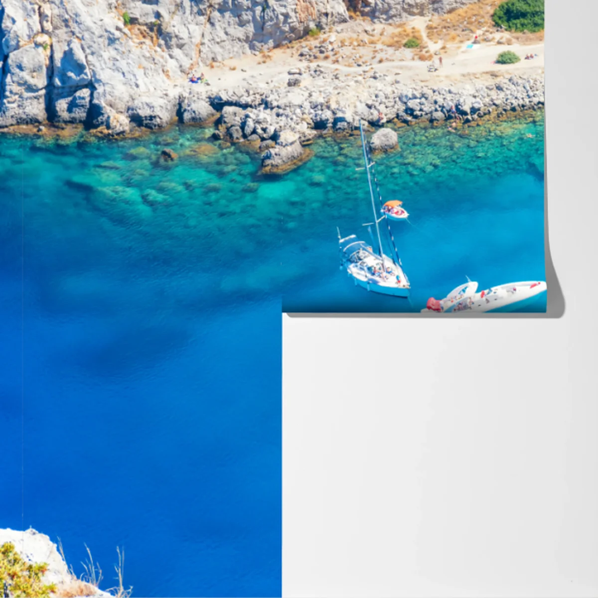 Fototapete luftaufnahme der Anthony Quinn Bucht, Rhodos Fototapete luftaufnahme der Anthony Quinn Bucht, Rhodos