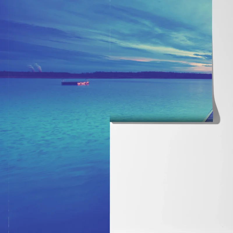 Fototapeta pastelowy pomost nad jeziorem o zachodzie słońca Fototapeta pastelowy pomost nad jeziorem o zachodzie słońca