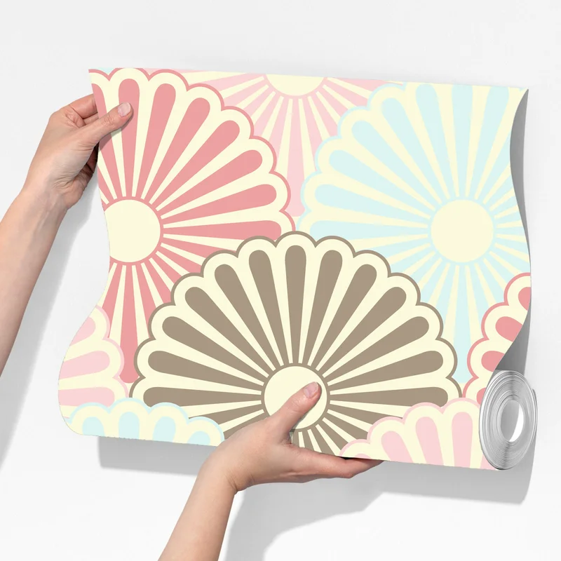 Fototapete pastelliges muschelmuster Fototapete pastelliges muschelmuster