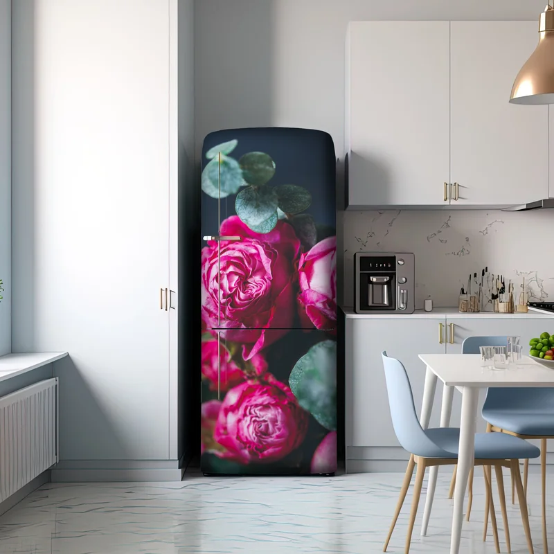 Kühlschrankaufkleber rosenbouquet makroaufnahme Kühlschrankaufkleber rosenbouquet makroaufnahme