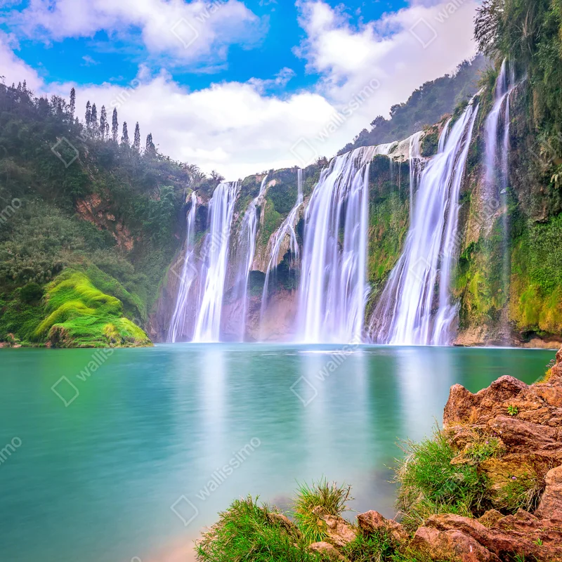 Leinwandbild wasserfall Jiulong in Luoping Leinwandbild wasserfall Jiulong in Luoping