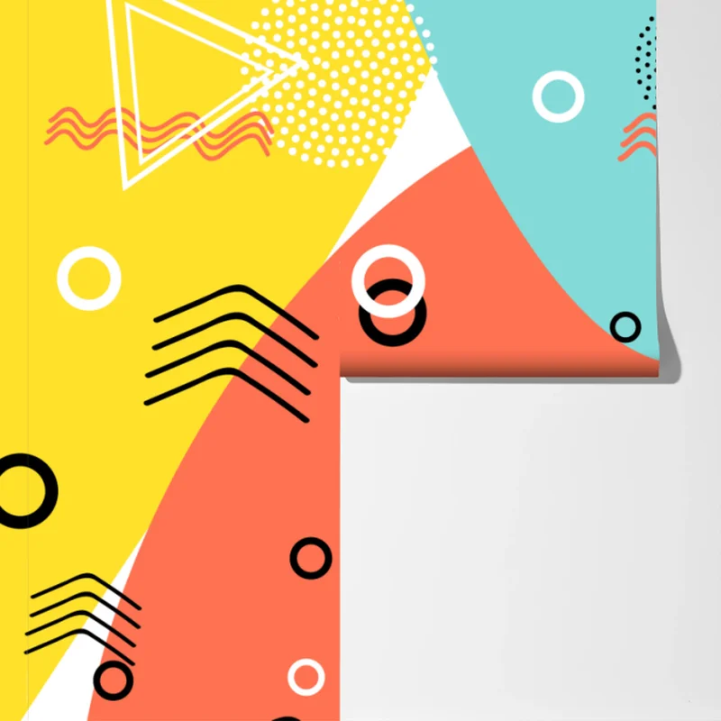 Fototapete farbenfrohes geometrisches muster Fototapete farbenfrohes geometrisches muster