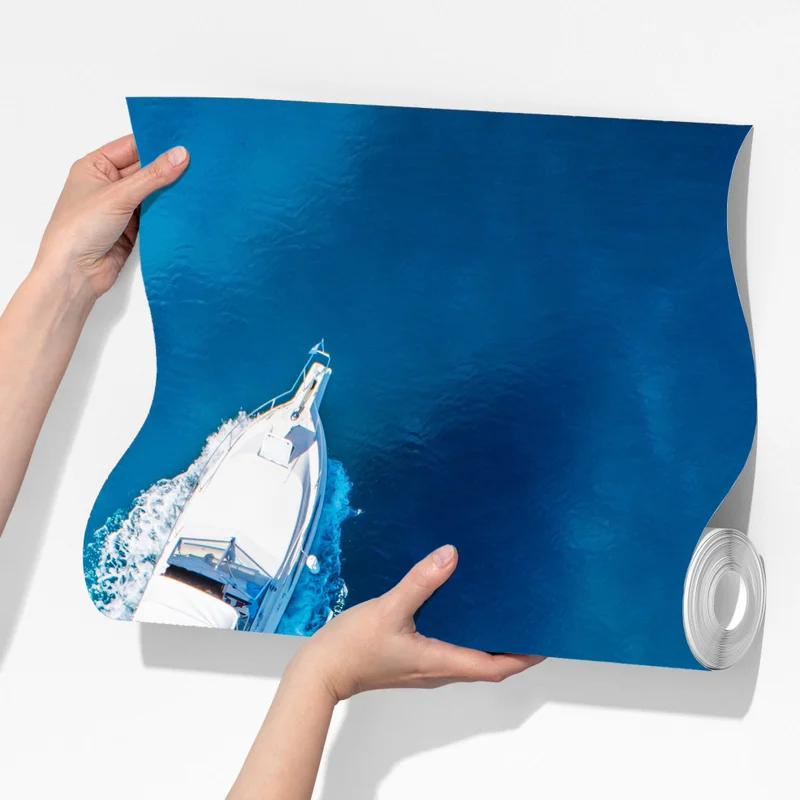 Fototapeta jacht nad krystalicznie niebieskim oceanem Fototapeta jacht nad krystalicznie niebieskim oceanem