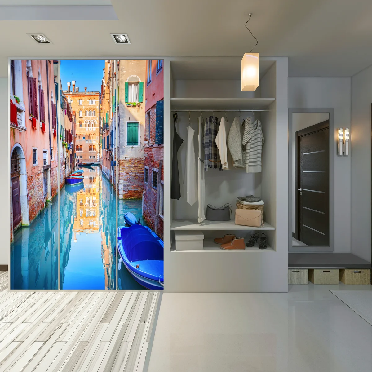 Schrankaufkleber Venedig kanal und spiegelungen Schrankaufkleber Venedig kanal und spiegelungen