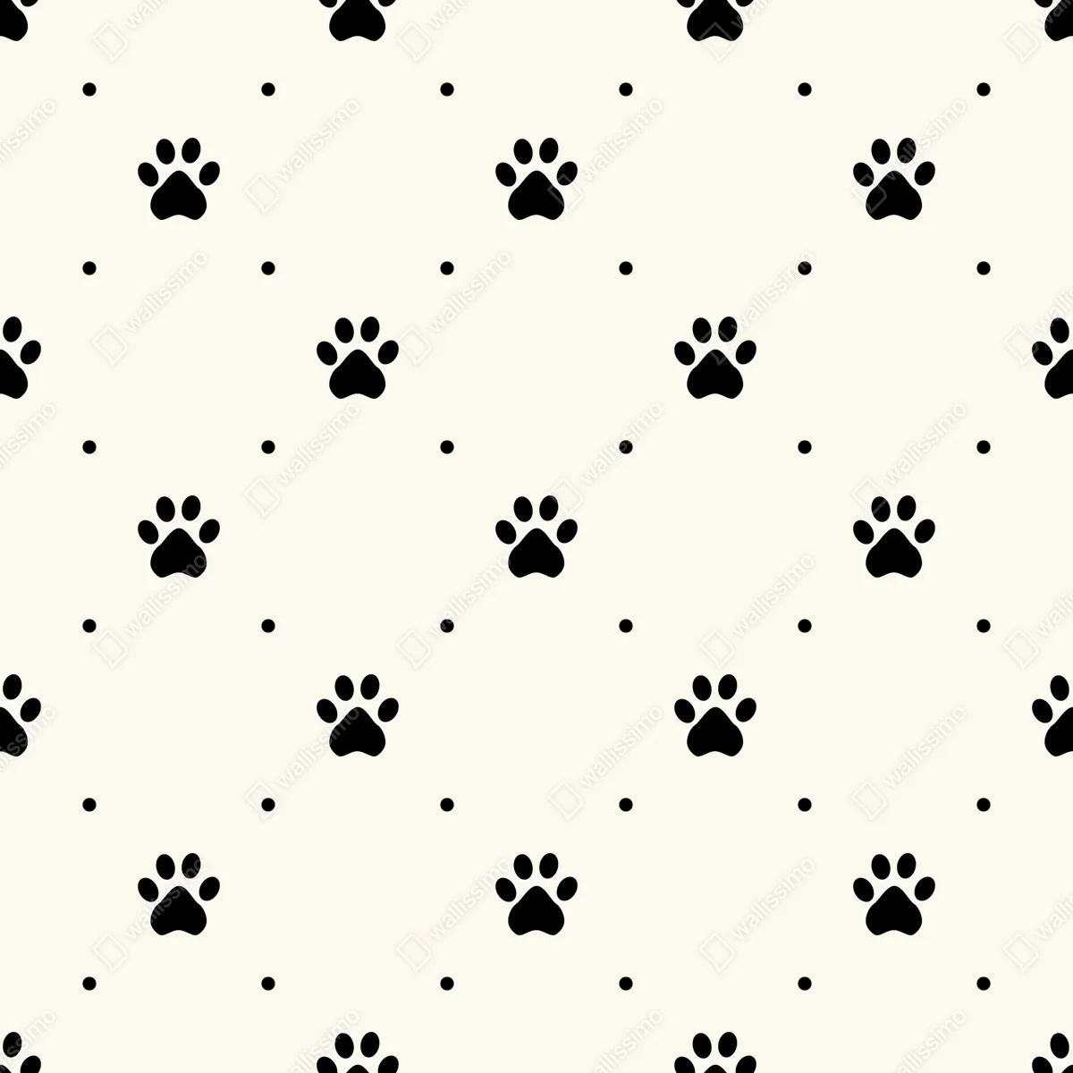 Fototapete verspieltes pfotenmuster Fototapete verspieltes pfotenmuster