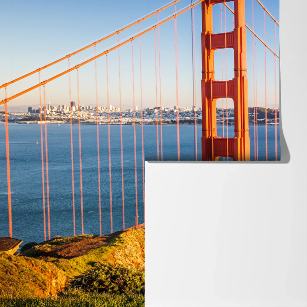 Fototapete panoramablick auf die Golden Gate Bridge Fototapete panoramablick auf die Golden Gate Bridge