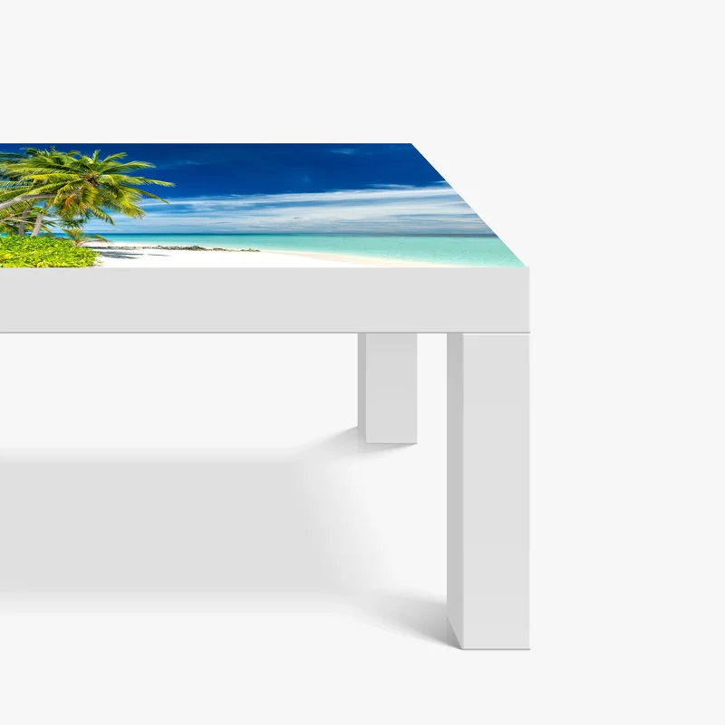 Tischaufkleber und Schreibtischaufkleber tropischer türkisstrand Tischaufkleber und Schreibtischaufkleber tropischer türkisstrand