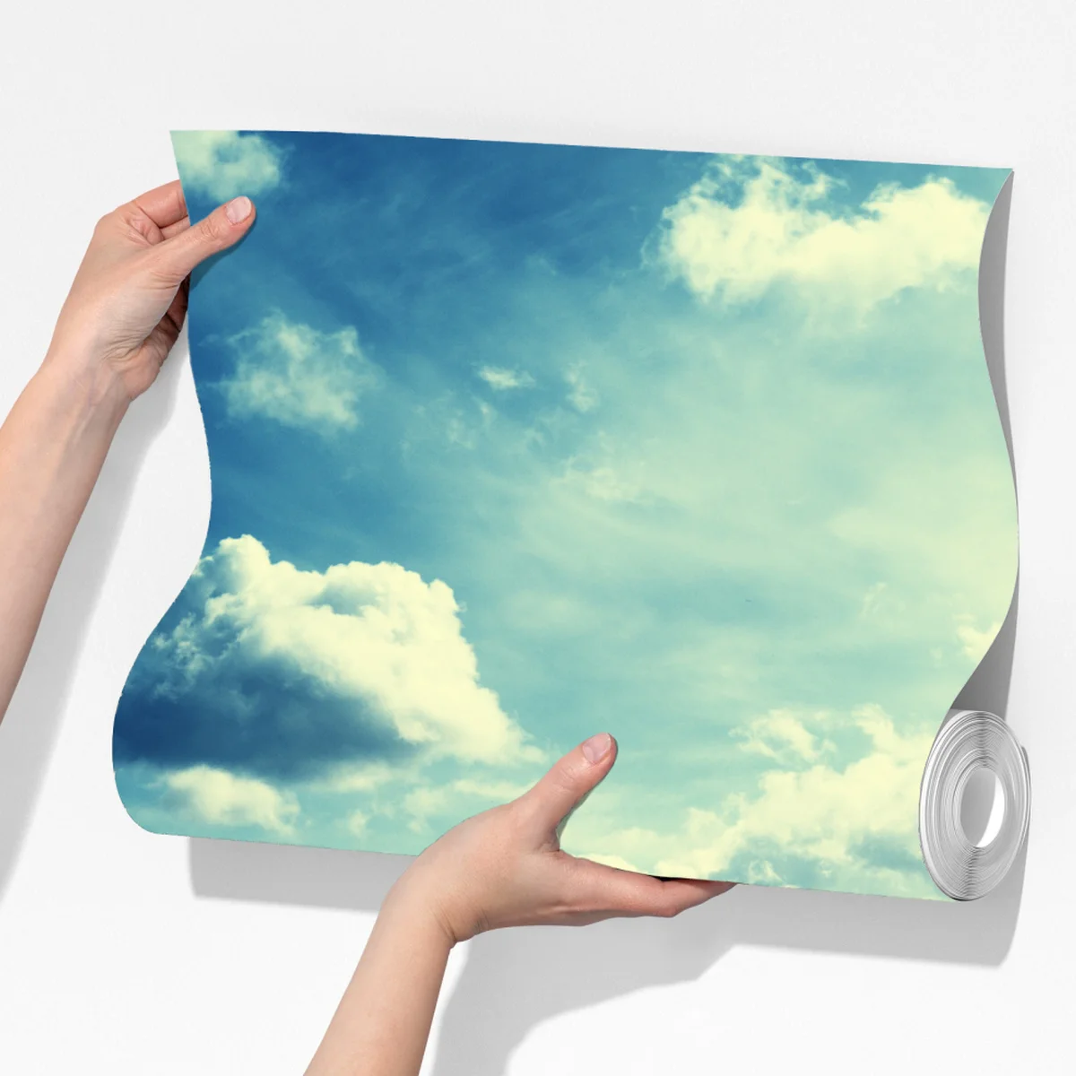 Fototapete sonnenbeschienene waldstraße bis zum horizont Fototapete sonnenbeschienene waldstraße bis zum horizont