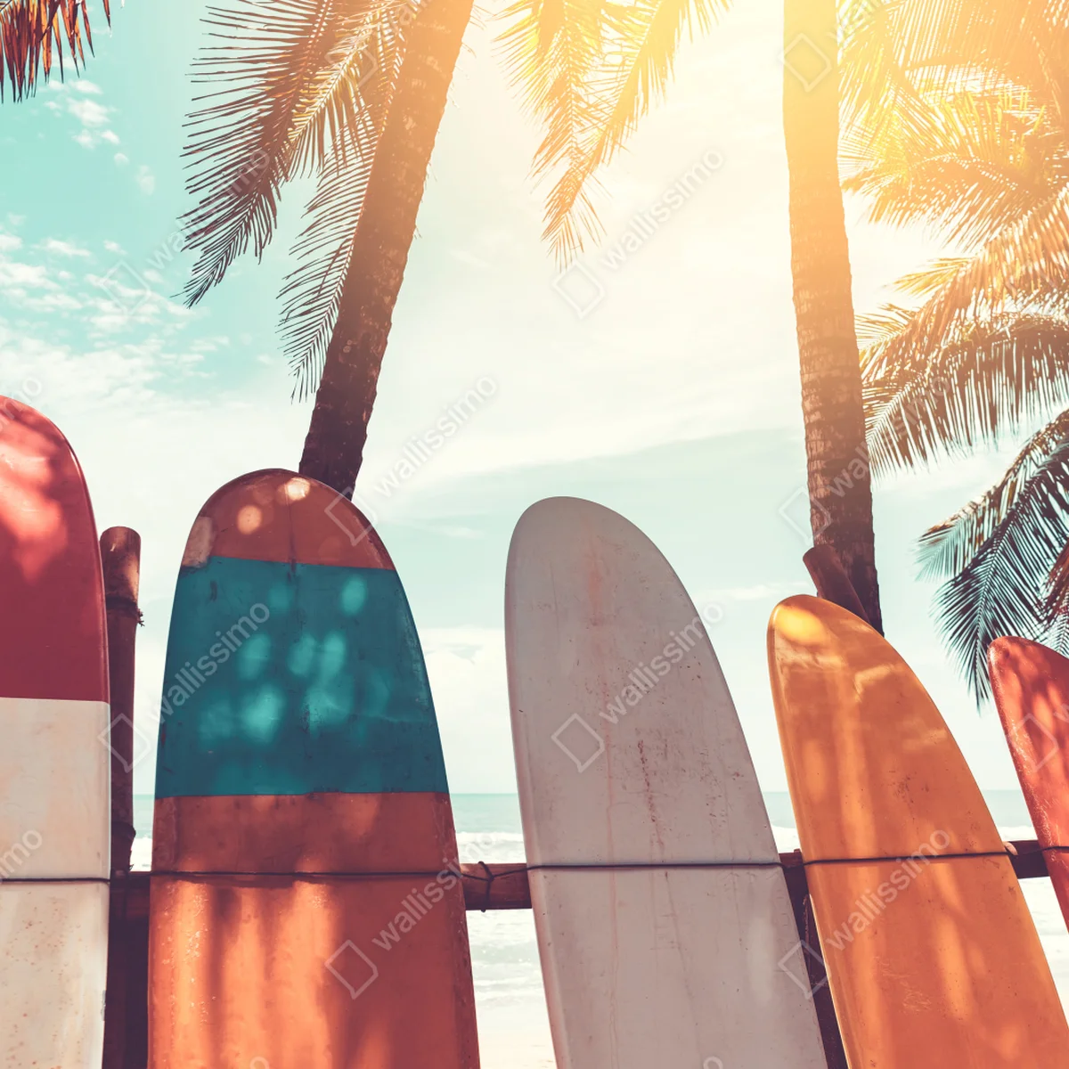Poster surfboards und palmen am strand • Poster bei Wallnifity® Poster surfboards und palmen am strand • Poster bei Wallnifity®