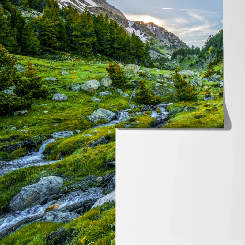 Fototapeta słoneczna dolina w Posets y Maladeta, Pireneje Fototapeta słoneczna dolina w Posets y Maladeta, Pireneje