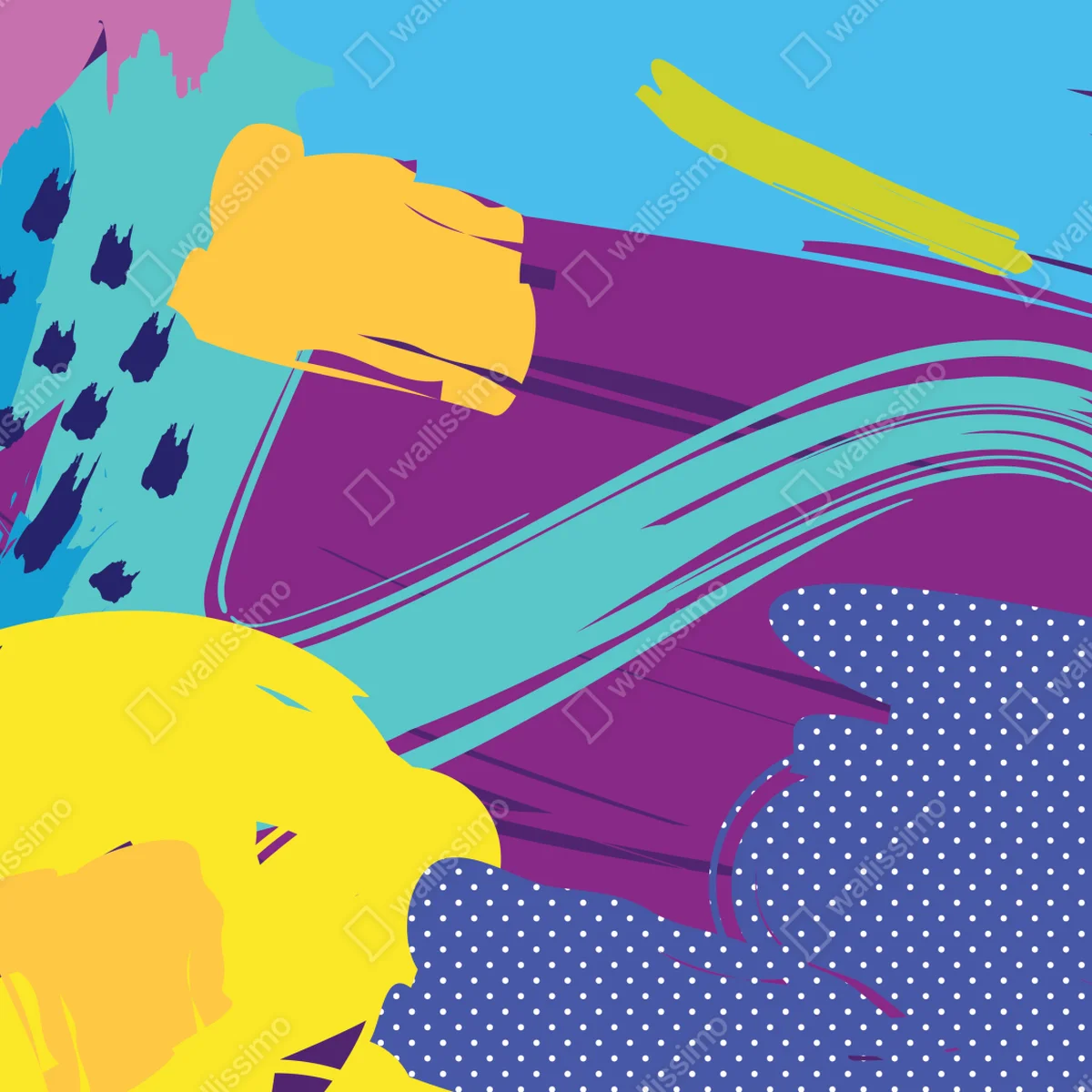 Tischaufkleber und Schreibtischaufkleber lebendige abstrakte pop-art komposition Tischaufkleber und Schreibtischaufkleber lebendige abstrakte pop-art komposition