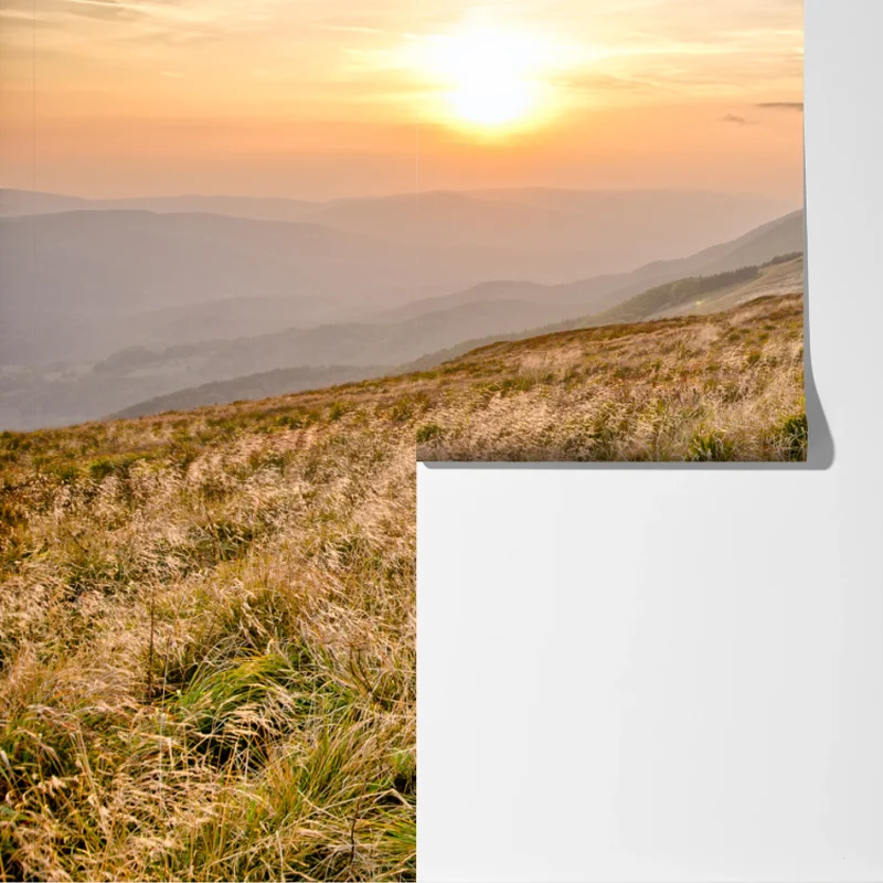 Fototapete wanderpfad bei sonnenuntergang in Bieszczady Fototapete wanderpfad bei sonnenuntergang in Bieszczady