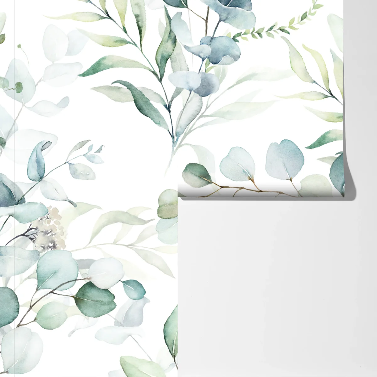 Fototapete aquarell eukalyptus blättermuster Fototapete aquarell eukalyptus blättermuster