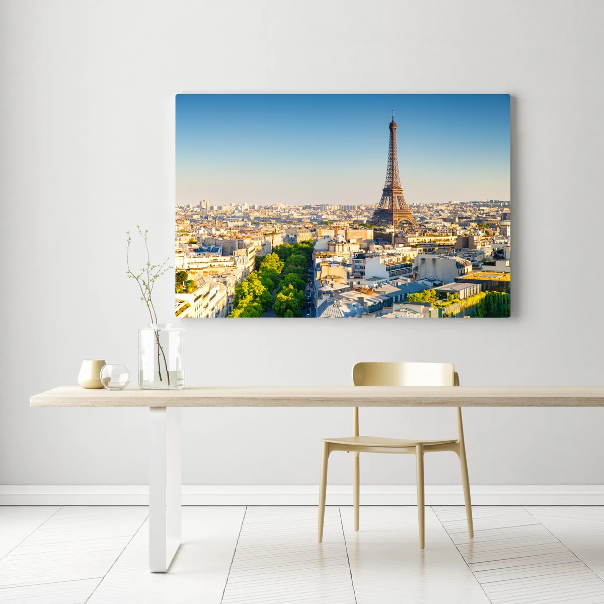 Leinwandbild Paris skyline mit dem Eiffelturm Leinwandbild Paris skyline mit dem Eiffelturm