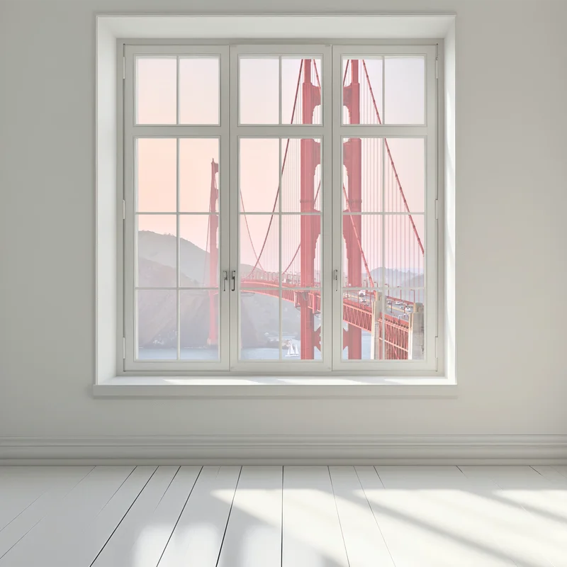 Fensteraufkleber Golden Gate Bridge bei sonnenuntergang