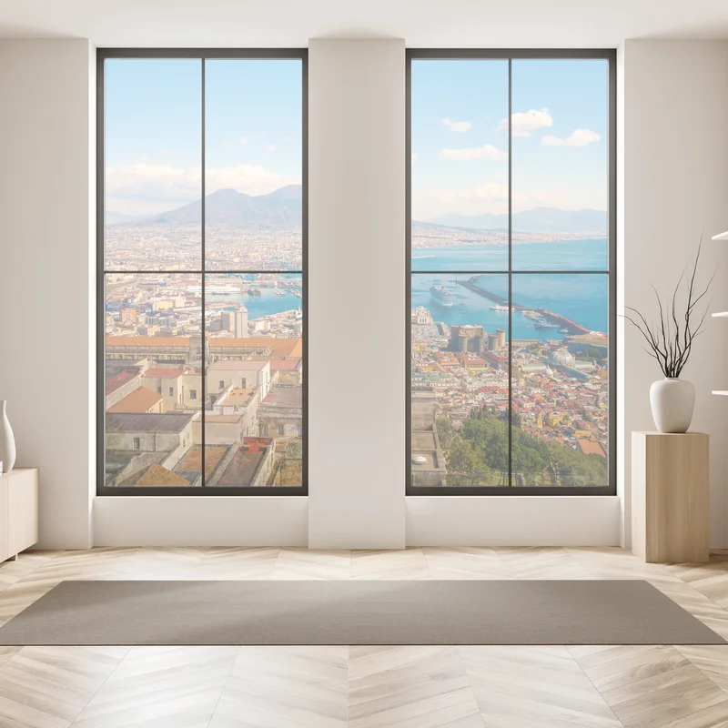 Fensteraufkleber panorama von Neapel mit dem Vesuv Fensteraufkleber panorama von Neapel mit dem Vesuv