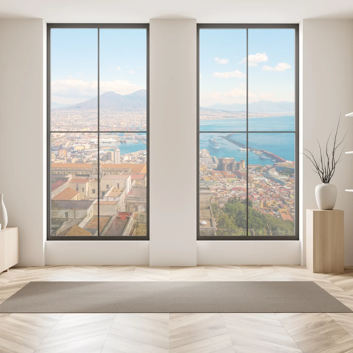 Fensteraufkleber panorama von Neapel mit dem Vesuv Fensteraufkleber panorama von Neapel mit dem Vesuv