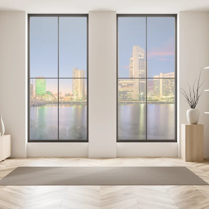 Fensteraufkleber Corpus Christi skyline bei dämmerung