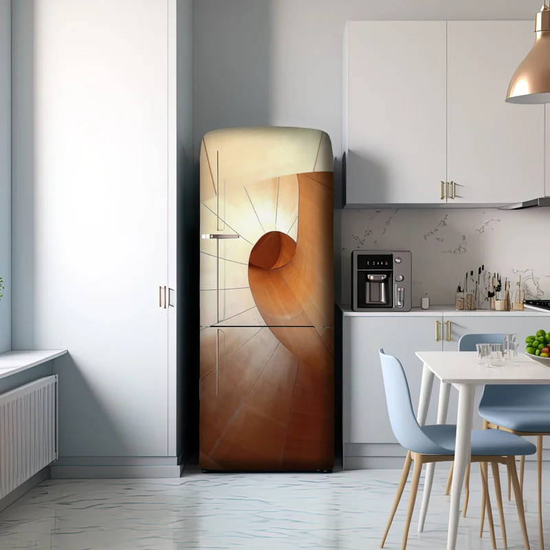 Kühlschrankaufkleber warme holzspirale Kühlschrankaufkleber warme holzspirale