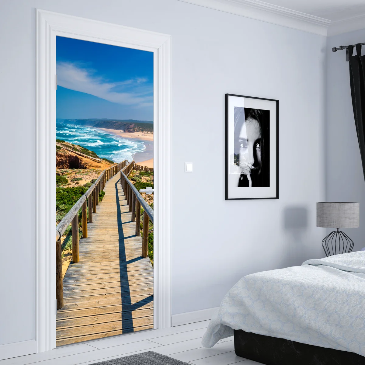 Türaufkleber holzsteg zur Praia da Bordeira Türaufkleber holzsteg zur Praia da Bordeira