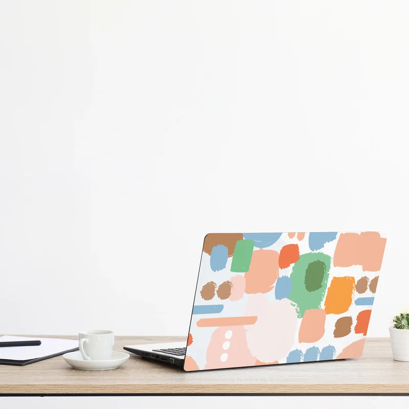 Laptop-Aufkleber pastell pinselstrich muster