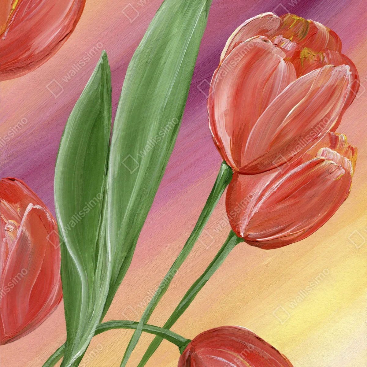 Poster pastelliges tulpenbouquet • Poster bei Wallnifity® Poster pastelliges tulpenbouquet • Poster bei Wallnifity®