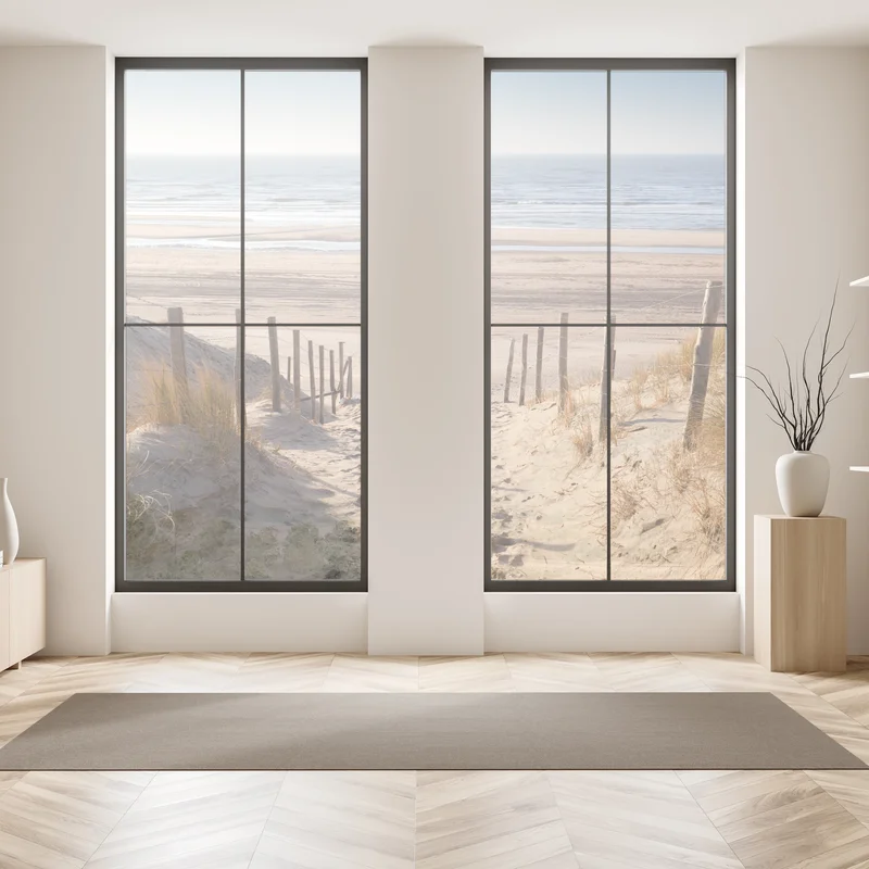 Fensteraufkleber sonniger weg zur Nordsee Fensteraufkleber sonniger weg zur Nordsee