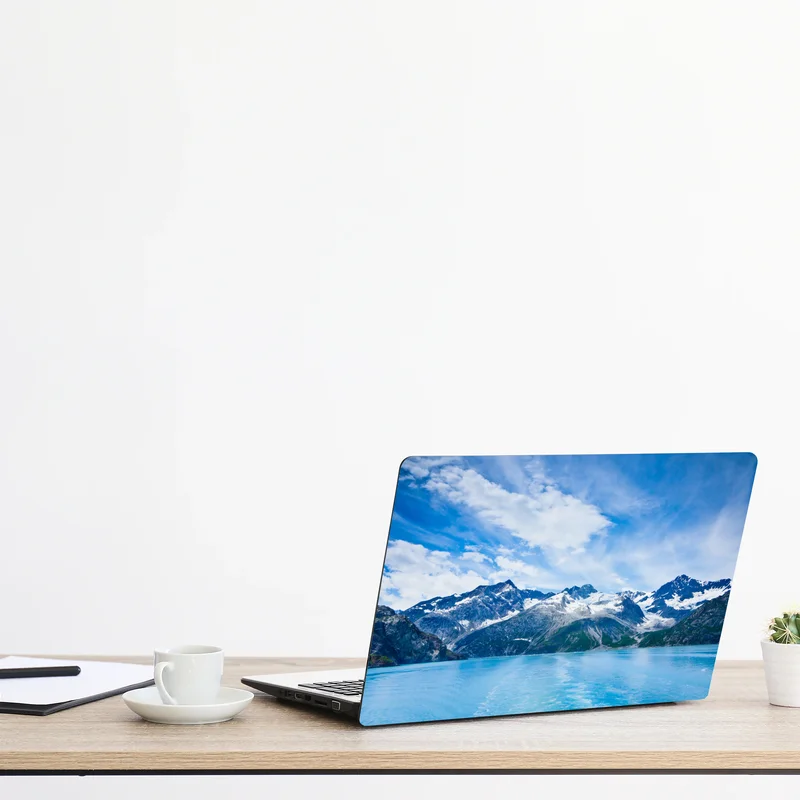 Naklejka na laptopa ośnieżone szczyty w Glacier Bay, Alaska