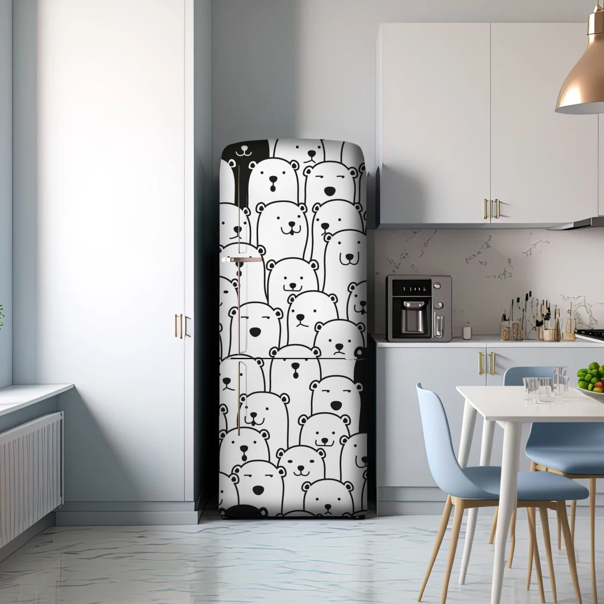 Kühlschrankaufkleber niedliches muster mit bären Kühlschrankaufkleber niedliches muster mit bären