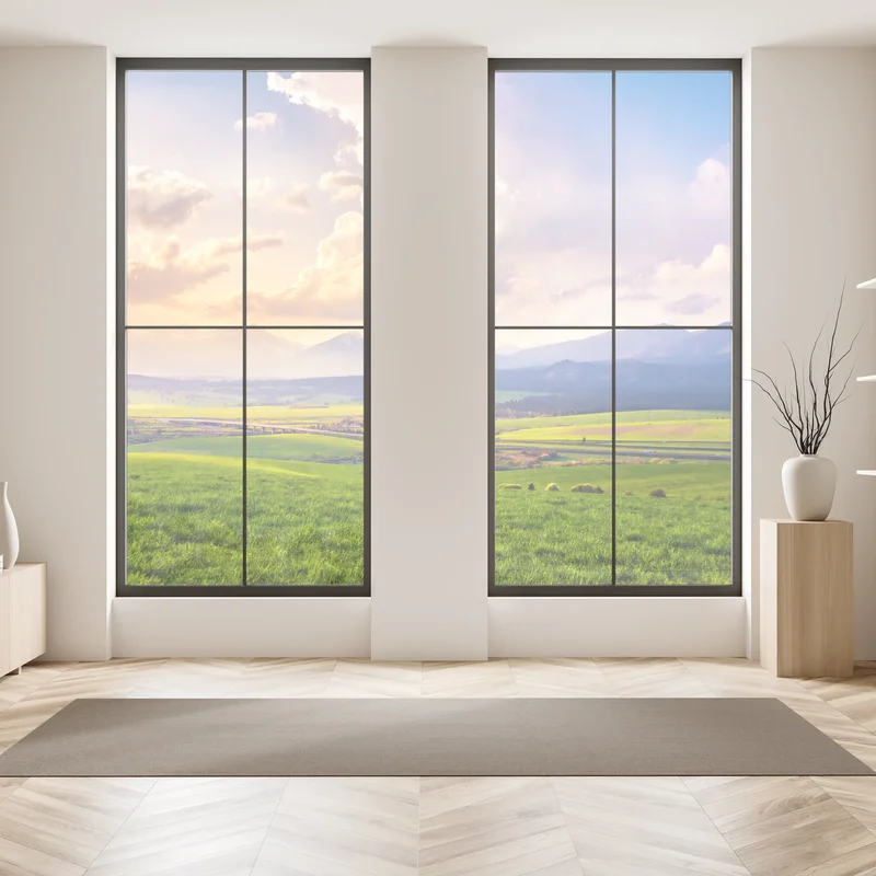 Fensteraufkleber frühlingshafte panoramalandschaft der Tatra, Slowakei