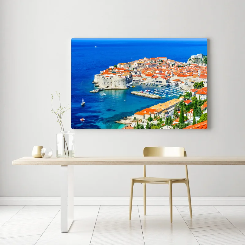 Leinwandbild Dubrovnik panorama der altstadt Leinwandbild Dubrovnik panorama der altstadt
