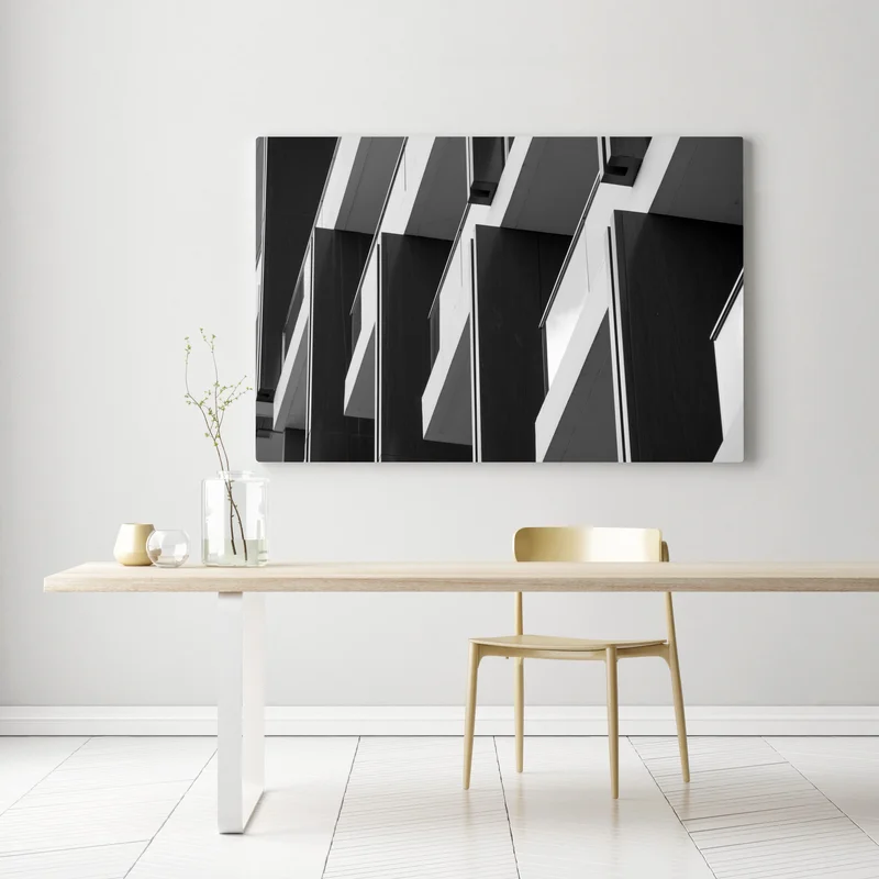 Leinwandbild geometrischer rhythmus der balkone Leinwandbild geometrischer rhythmus der balkone