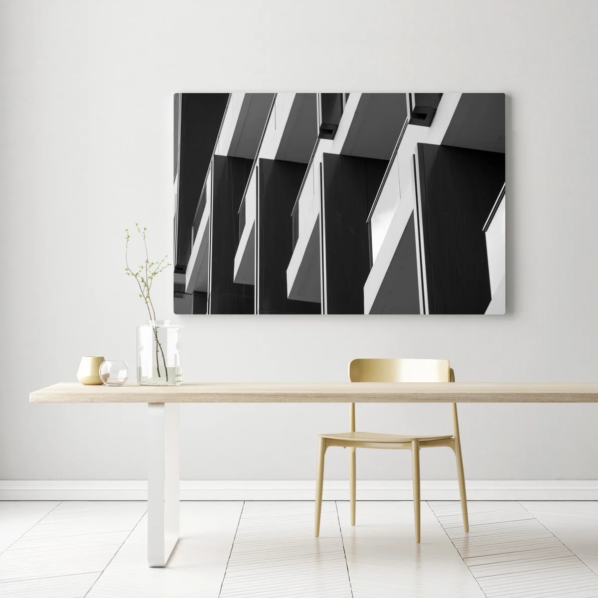 Leinwandbild geometrischer rhythmus der balkone Leinwandbild geometrischer rhythmus der balkone