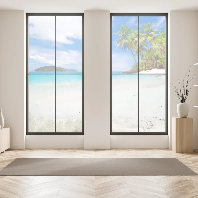 Fensteraufkleber tropischer türkisstrand