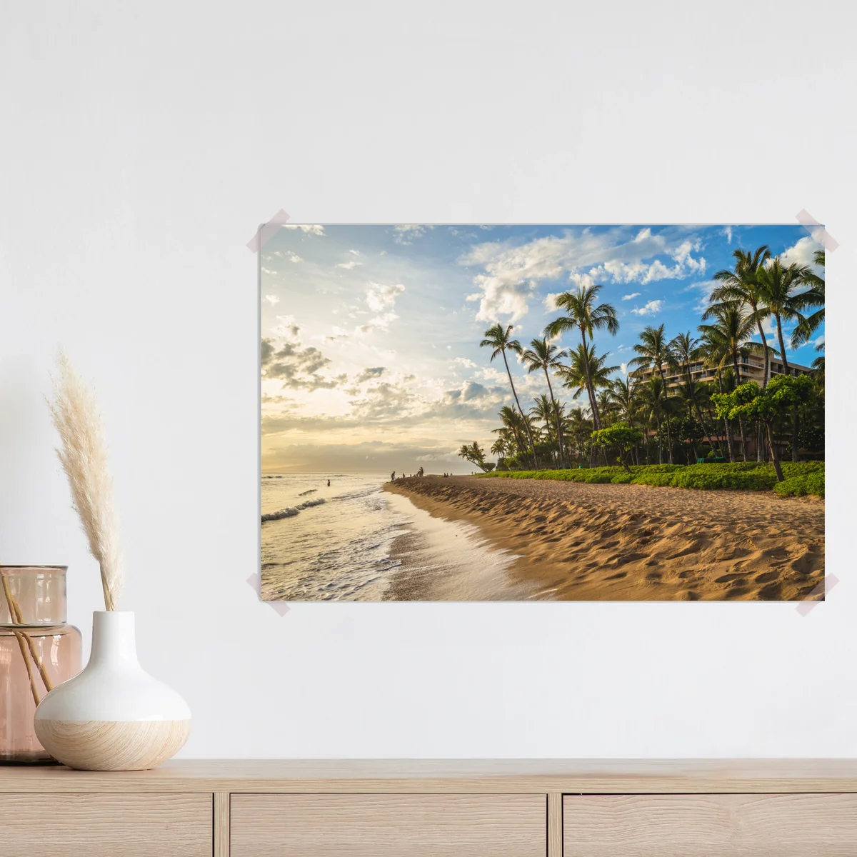 Poster Kaanapali strand bei sonnenuntergang auf Maui • Poster bei Wallnifity® Poster Kaanapali strand bei sonnenuntergang auf Maui • Poster bei Wallnifity®