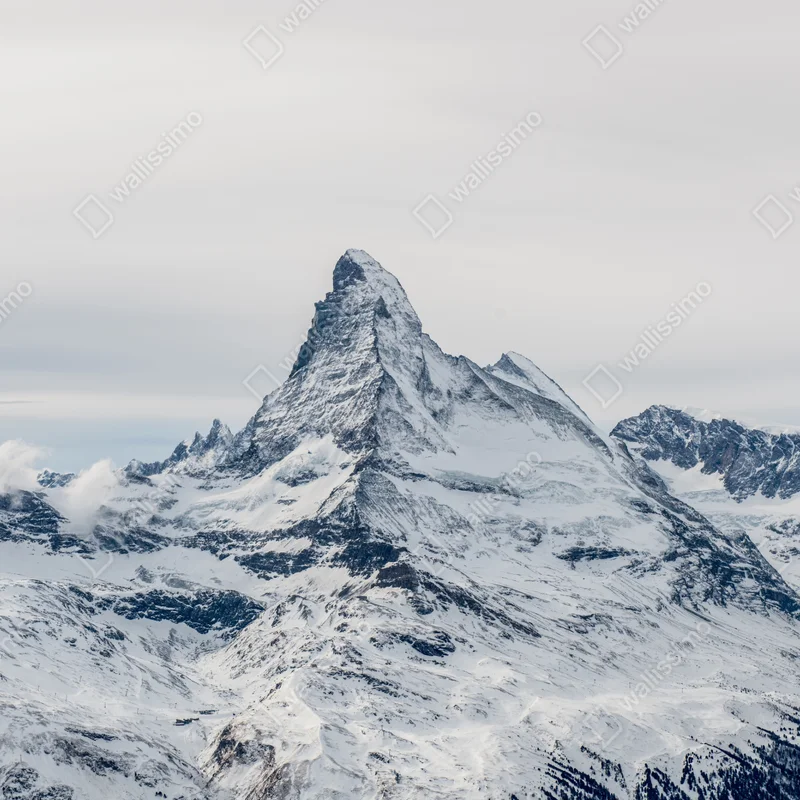 Leinwandbild majestätischer schneebedeckter berggipfel Leinwandbild majestätischer schneebedeckter berggipfel